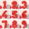 Globo numero 32¨ Rojo - Imagen 7