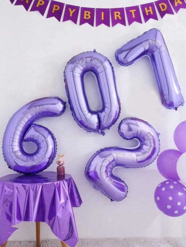 Globo numero 32" violeta - Imagen 5