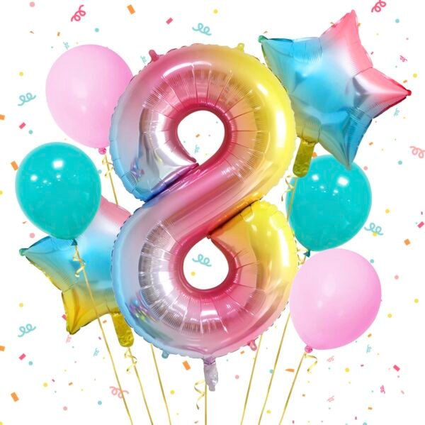 Globo numero 32" Multicolor - Imagen 7