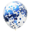 GLOBO LATEX TRANSPARENTE CON CONFETTI X1 - Imagen 7