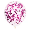 GLOBO LATEX TRANSPARENTE CON CONFETTI X1 - Imagen 8