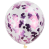 GLOBO LATEX TRANSPARENTE CON CONFETTI X1 - Imagen 5
