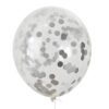 GLOBO LATEX TRANSPARENTE CON CONFETTI X1 - Imagen 2