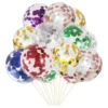 GLOBO LATEX TRANSPARENTE CON CONFETTI X1