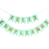 BANDERINES FELIZ CUMPLEAÑOS LISOS - Imagen 10