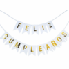 BANDERINES FELIZ CUMPLEAÑOS LISOS - Imagen 7