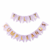 BANDERINES FELIZ CUMPLEAÑOS LISOS - Imagen 8