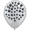 Globo huellitas blanco