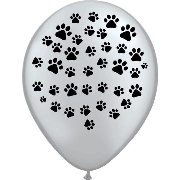 Globo huellitas blanco