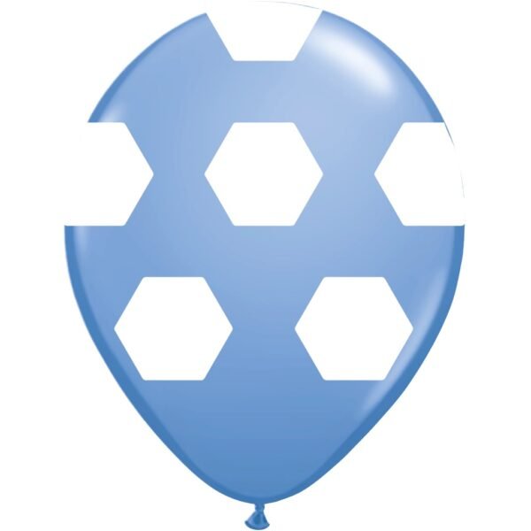GLOBO PELOTA GAJOS CELECTE Y BLANCO