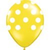 GLOBO AMARILLO CON LUNAR BLANCO