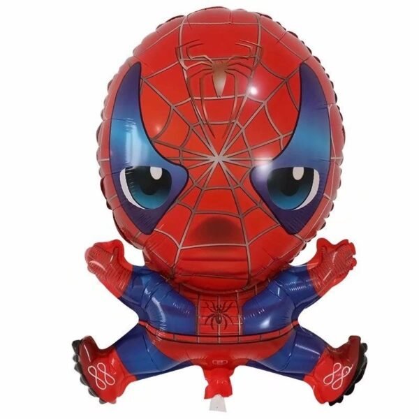 Globo hombre araña silueta chica