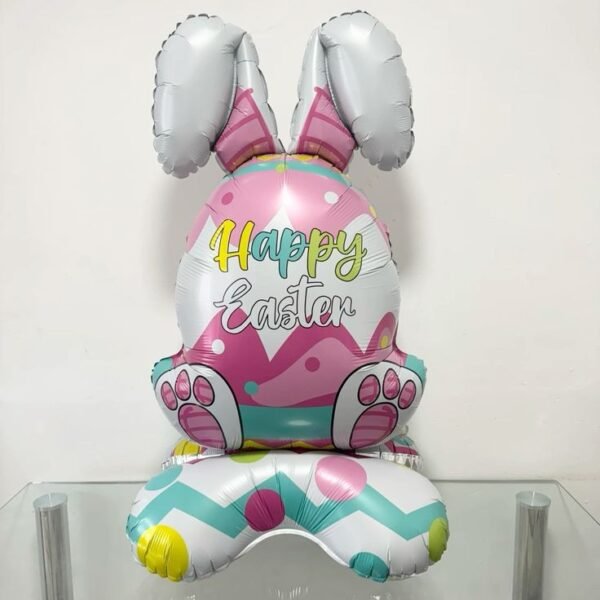 GLOBO METALIZADO HUEVO PASCUA CON OREJA - Imagen 2